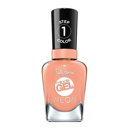Sally Hansen Miracle Gel Nail Color, Peach Please Neon, 0.5 oz