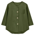thumbnail image 6 of IMENGL Fashion Casual Comfortable Sweatshirt 3/4 Long Sleeve With Pocket Multicolor L, 6 of 7