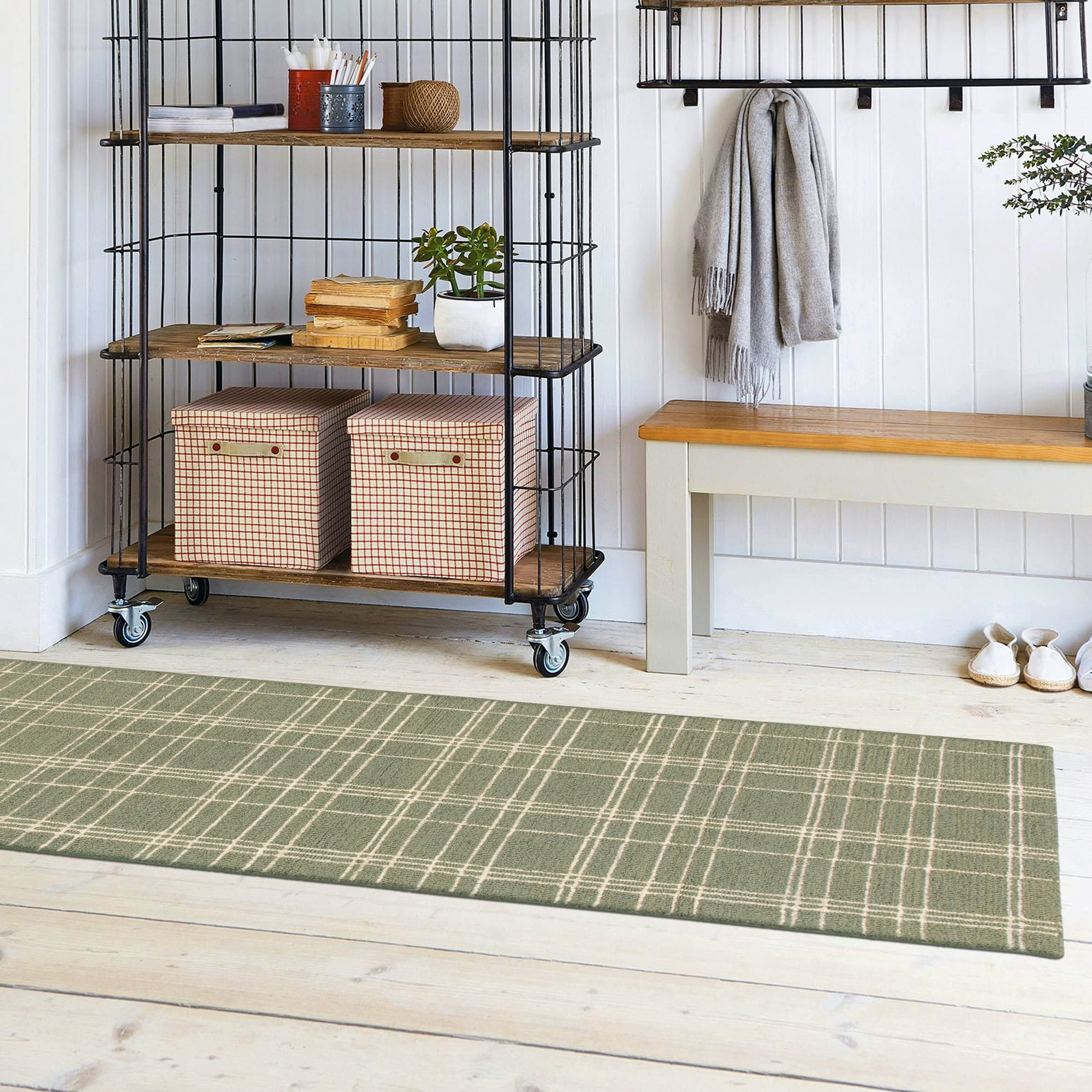 Plaid Runner Rug