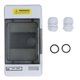 thumbnail image 1 of 4 Way Waterproof Distribution Box Plastic Junction Box Clear Cover DIN Rail Mount, 1 of 4