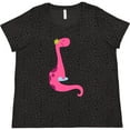 thumbnail image 3 of Inktastic Cute Pink Dinosaur Women's Plus Size T-Shirt, 3 of 5