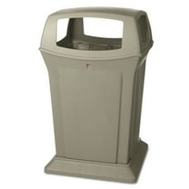 Rubbermaid Ranger® 4 Opening Outdoor Trash Can, 45 Gallon, Beige