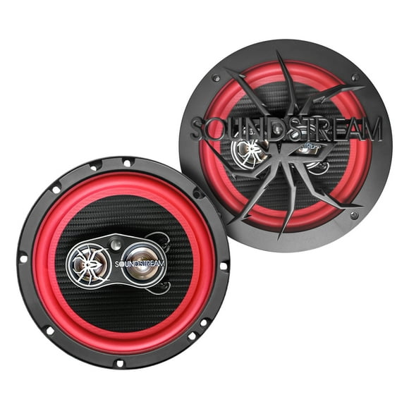 Soundstream Bocinas Para Auto 6.5 Fibra Carbono 4 Vías By Color Rojo