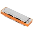 thumbnail image 4 of 10‑Hole Harmonica Blues Bb Key Harp Wind Musical Instrument Beginner Practice AM‑20DOrange, 4 of 4