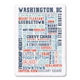 thumbnail image 2 of Washington, D.C., Neighborhoods, Typography, Lantern Press, Premium Playing Cards, 52 Card Deck with Jokers, USA Made, 2 of 5
