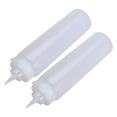 thumbnail image 1 of 2X Dispensador de Botella de Compresión de Salsa de Plástico Transparente Blanco de 250 Ml con Tapa, 1 of 4