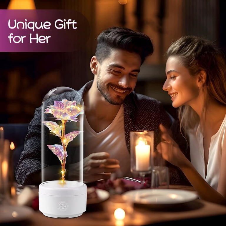 Slok Galaxy Rose Light Bluetooth Speaker Light Up Rose Flower