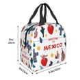 thumbnail image 6 of Mexico Death Day Insulated Lunch Bag for Women Men , Reusable Cute Lunch Bags for Picnic School Work Office White, 6 of 8
