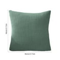 thumbnail image 3 of Zmeidao Solid Color Decorative Throw Pillow, Soft Farmhouse Square Textured Decorative Couch Cushion for Sofa Bed Living Room Home Decor, 17.7x17.7 in, 3 of 8