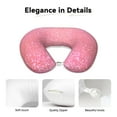 thumbnail image 4 of Xecao Sparkly Glitter Print Memory Foam Cervical Neck Pillow Versatile U-Shaped Pillows for Home,Office,Camping,Travelling,Soft Washable Cover, 4 of 8