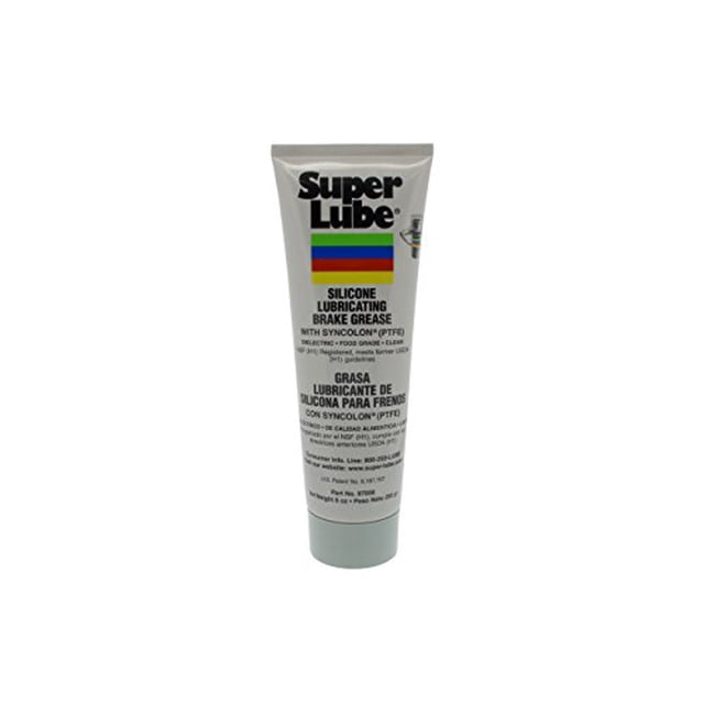 Super Lube 97008 Silicone Lubricating Brake Grease with PTFE, 8 oz Tube, Translucent White