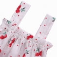 thumbnail image 5 of Kaprioy Baby Girls Boho Floral Summer Dress Sleeveless Ruffle Slip Halter Shirt Two Piece Set Outfit for Newborn Toddler, 5 of 6