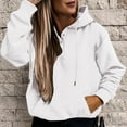 thumbnail image 2 of Vedolay Women 2023 Sweatshirt Women's Puff Long Sleeve Sweatshirts Crewneck Loose Tunic 2023 Pullover Tops,White M, 2 of 5