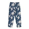 thumbnail image 3 of Lsque Lilies Flowers Print Women's Pajama Pants, Lounge Pant - Comfortable Home Wear,Elastic Waistband, Stylish Design-Medium, 3 of 9