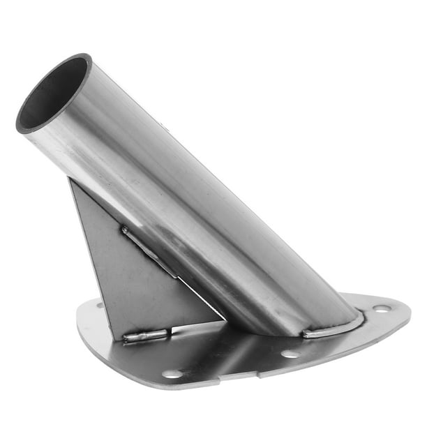 Soporte para mástil de bandera de alta resistencia: Base de acero inoxidable reforzado - Soporte de pared para uso exterior - Soporte para mástil de bandera resistente a la intemperie