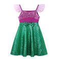 thumbnail image 1 of Vestido de princesa de la Sirenita de la película de Disney para niña, disfraz de cosplay de Ariel para niño, ropa de carnaval, fiesta de cumpleaños y Halloween Fivean unisex, 1 of 2