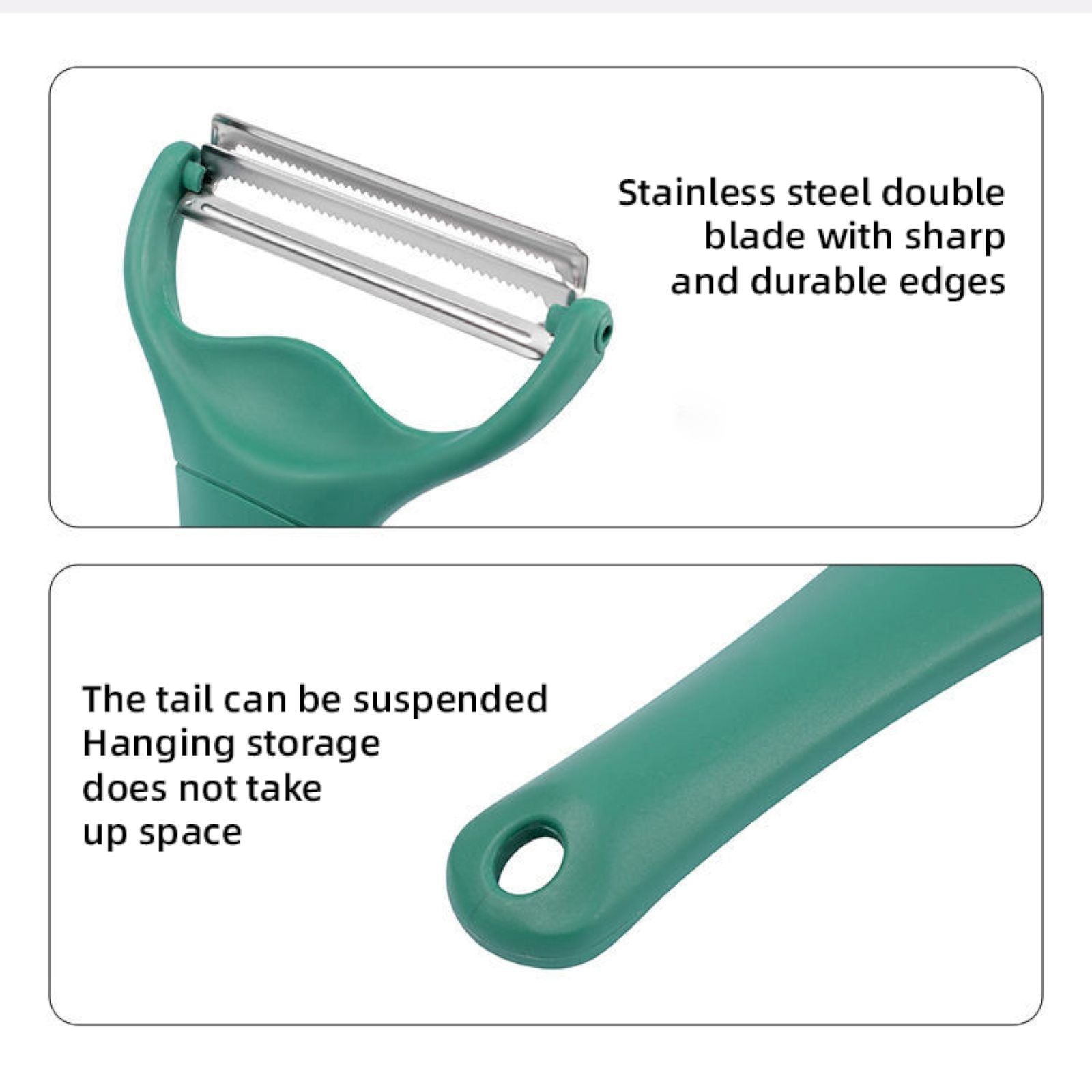 HomeNest Cabbage Peeler and Shredder Dual Blades Non-Slip Handle 1 Count