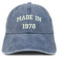 thumbnail image 1 of Trendy Apparel Shop Made In 1978 Text Embroidered 40th Birthday Washed Cap, 1 of 2