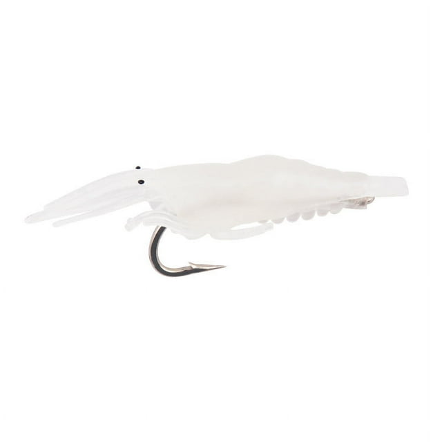 10 Piezas de Cebos Artificiales Nikou para Pesca de Camarones PVC con Anzuelo Luminosos