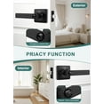thumbnail image 3 of Matte Door Handles Interior Square Privacy Door Levers Matte Keyless Door Handle Interior Modern Straight Lever for Bedroom and Bedroom Reversible for Right/Left Side, 3 of 8