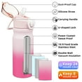 thumbnail image 3 of BJPKPK 18oz Stainless Steel Water Bottle with Straw, Insulated Water Bottle with Leak Proof Lid, Cherry Blossom, 3 of 6