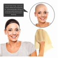 thumbnail image 1 of Kal Bald Caps Latex Bald Cap For Adults Makeup Bald Head Wig Cap Costume Accessory, 1 of 2