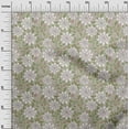 thumbnail image 3 of oneOone Georgette Viscose Light Green Fabric Floral Retro Sewing Craft Projects Fabric Prints By Yard 42 Inch Wide, 3 of 5
