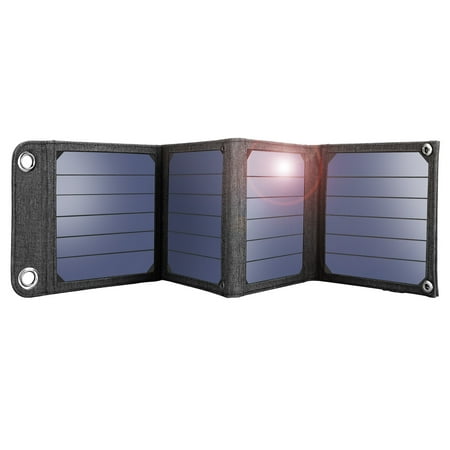 Suaoki 14W Solar Charger with Portable Solar Panels for Smartphones and Other 5V USB