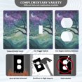 thumbnail image 3 of Yayeee Toggle Light Switch Wall Plate 1-Gang 4.5"x2.7" Home Decorative Outlet Cover, Moonlight Forest, 3 of 7