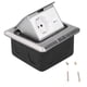 thumbnail image 5 of Enchufe de tierra, caja tomacorriente de suelo integrada de acero inoxidable estándar de la UE con herramienta instalada, CA 250V, 5 of 8