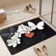 thumbnail image 4 of CaiYueKe Valentine's Day Heart Rug Non Slip Bathroom Mat Butterfly Decor Door Mat Floor Mat Indoor Outdoor Entryway Kitchen Carpet Washable Soft Absorbent Anti Fatigue, 4 of 7