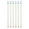 thumbnail image 1 of Uxcell Med Drawing Pencils for Sketching, 6PCS Sketch Pencils for Drawing Art Pencils Graphite Wood Pre-sharpened for Drawing Sketching Artist, Round, White Refill, White/Blue Pole, 1 of 6
