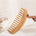 thumbnail image 3 of 1Pack Wood Massage Comb for Curly Hair Scalp Massage Anti-Static Design, 3 of 8