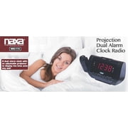 Naxa Electronics NRC-173 Projection Dual Alarm Clock Radio