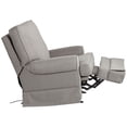 thumbnail image 6 of Elm Lane Slate Gray Glider Recliner Chair Modern Armchair Comfortable Push Manual Reclining Footrest for Bedroom Living Room, 6 of 9