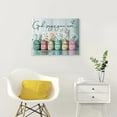 thumbnail image 5 of Inspirational Canvas Wall Art Encouraging Bible Verses Wall Decor Marson Jars With Butterflies God Says You Are Wall Art For Home Office Dining Room Decor Farmhouse Wall Art Framed 12x16 Inch (Teal), 5 of 6