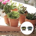 thumbnail image 6 of ITSELFER 2pcs Simple Style Ceramic Flowerpot Container Flower Plant Container, 6 of 6