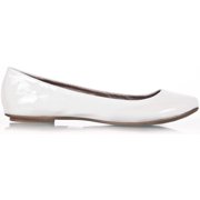 Qupid THESIS-92 Classic Round Toe Patent Slip On Basic Comfortable Flat Shoe