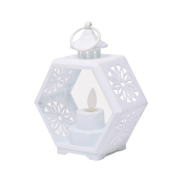 Farol de vela decorativo para decoración de fiestas, centro de mesa, diseño vintage, para interiores y exteriores. Mecha oscilante