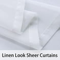 thumbnail image 4 of LUSHVIDA Outdoor White Grommet Sheer Curtains, "100 x 120" inches 2 Panels, 4 of 4