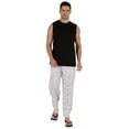 thumbnail image 5 of Inkmeso Printed Bottom Cotton Sleep Pajamas For Men's Elastic Waist Pajama Pants w/ Pockets, 5 of 7