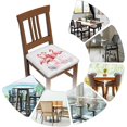 thumbnail image 6 of Set of 6 Removable Chair Seat Covers for Dining Room, Watercolor Birds Stretchable Wedding Party Chair Slipcovers Cushion Protector Pink Flamingos Furniture Decor, 16.9x16.9 Inches, 6 of 6