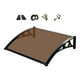 thumbnail image 3 of Toldo para ventana Toldo para puerta transparente resistente, toldo para puerta multiusos, ventana Marrón 60cmx100cm, 3 of 7