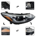 thumbnail image 3 of Genrics LED DRL Halogen Headlights Front Head Lamps for 2016 2017 2018 2019 Chevy Cruze Projector Headlight Assembly Passenger Side, 3 of 6
