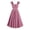 Pink, variant on Women's Plus Size Lace Up Gothic Short Sleeve Shaping With Straps Long Dress Pink