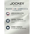 thumbnail image 4 of Jockey Essentials® Men's Made in America® 100% Cotton Tank Top, 2 Pack, Undershirt, Comfort A-shirt, USA Made, Sizes Small, Medium, Large, Extra Large, 2XL, 3XL, 6841, 4 of 7