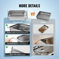 thumbnail image 4 of KFFKFF Set of 6 Hotel Pans, 1/3 Size with Anti-Jam Feature, 0.8mm Stainless Steel Construction, 4-Inch Depth for Commercial Table Use, Suitable for Catering and Food Storage,, 4 of 9