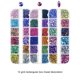 thumbnail image 4 of Qarigey 3 juegos de diamantes de imitación de materiales de vidrio con múltiples lados facetados para pinzas de decoración de uñas para Juegos de manicura, 4 of 6