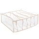 thumbnail image 1 of Caja de almacenamiento de ropa interior, bandeja de almacenamiento de calcetines, organizador de sujetadores con múltiples rejillas, 1 of 7