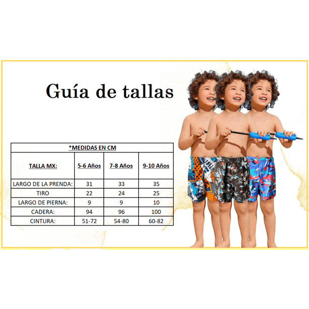 Short Duradero Niño Bermuda Casual Verano Playa Alberca Color